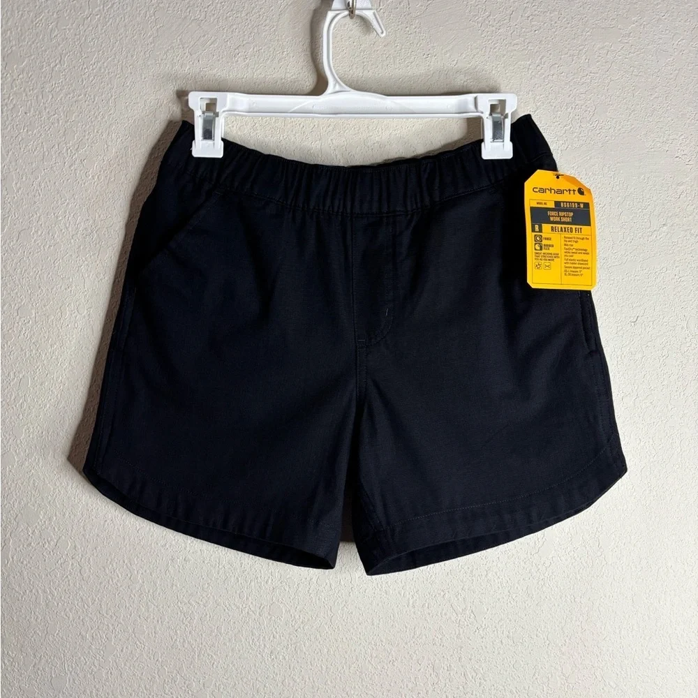 CARHARTT RIPSTOP SHORTS BLACK Size Extra Small NWT 106199